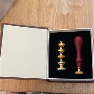 New in Box Wax Seal Stamp Set